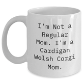 Funny Cardigan Welsh Corgi Dog Mom Gifts from Friends to Family - White Coffee Mug for Graduation - Main